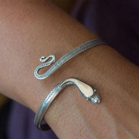 sterling silver snake bracelet